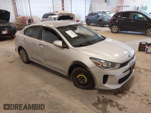 2020 Kia Rio LX with VIN 3KPA24AD9LE263266, listed as a IAAI auction lot 42006180 with 39,488 mi miles. Bid and sale history available at carsss.com. Image 1.