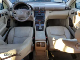 2001 Mercedes-Benz C 320 with VIN WDBRF64J61F078422, listed as a Copart auction lot 78873084 with 236,278 mi miles and Salvage Title. Bid and sale history available at DreamBid. Image 8.