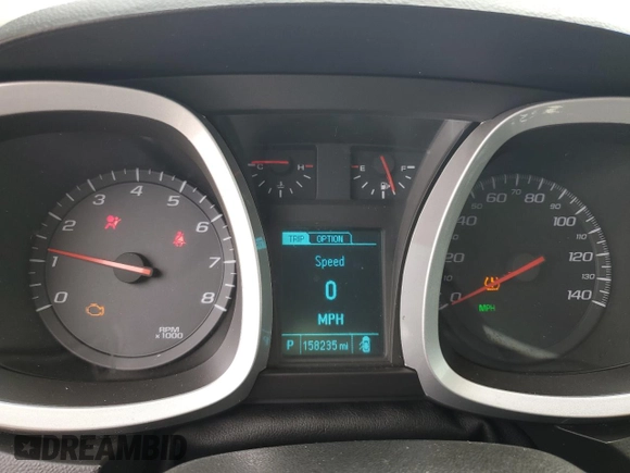 2017 Chevrolet Equinox LS with VIN 2GNALBEK7H1539983, listed as a Copart auction lot 52690295 with 158,235 mi miles and Salvage Title. Bid and sale history available at carsss.com. Image 9.