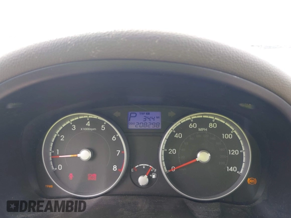 2010 Hyundai Accent GLS with VIN KMHCN4AC4AU427993, listed as a IAAI auction lot 42006357 with 208,298 mi miles. Bid and sale history available at carsss.com. Image 7.