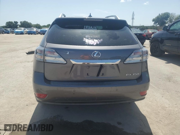 2012 Lexus RX 350 with VIN 2T2ZK1BA5CC071651, listed as a Copart auction lot 62826795 with 173,109 mi miles and Salvage title. Bid and sale history available at DreamBid. Image 6.