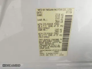 2016 Nissan Murano S with VIN 5N1AZ2MGXGN155533, listed as a IAAI auction lot 41811188 with 71,993 mi miles. Bid and sale history available at carsss.com. Image 9.