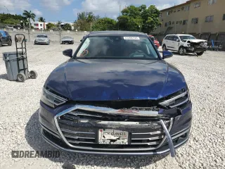2021 Audi A8 with VIN WAU8DAF81MN007524, listed as a Copart auction lot 47288704 with 27,866 mi miles. Bid and sale history available at carsss.com. Image 5.