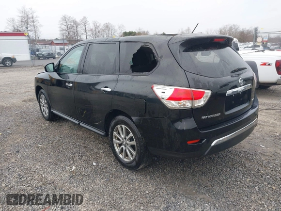 2013 Nissan Pathfinder SV with VIN 5N1AR2MM5DC646315, listed as a IAAI auction lot 41866616 with 150,978 mi miles. Bid and sale history available at carsss.com. Image 3.