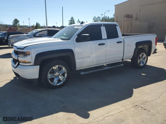 2018 Chevrolet Silverado 1500 Custom with VIN 1GCRCPECXJZ342210, listed as a Copart auction lot 47036095 with 86,084 mi miles and Salvage Title. Bid and sale history available at carsss.com. Image 1.