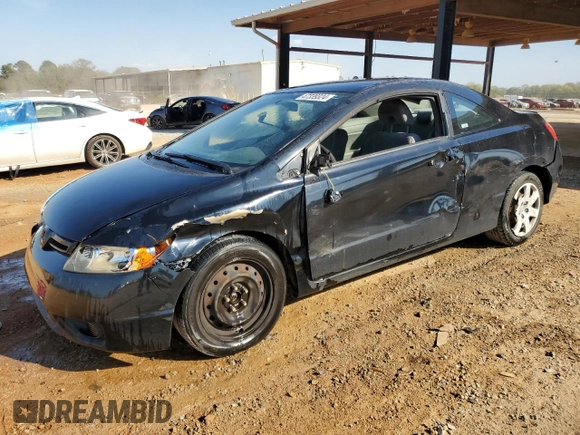 2008 Honda Civic Cpe LX with VIN 2HGFG126X8H568181, listed as a Copart auction lot 47339324 with 137,182 mi miles and Salvage Title. Bid and sale history available at carsss.com. Image 1.