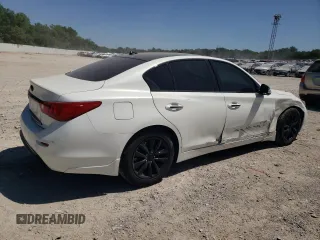 2014 Infiniti Q50 Sport with VIN JN1BV7AR4EM688426, listed as a Copart auction lot 57449405 with 125,605 mi miles and Salvage title. Bid and sale history available at DreamBid. Image 3.
