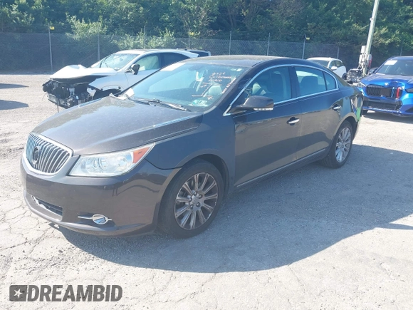2013 Buick LaCrosse Leather with VIN 1G4GC5E31DF264915, listed as a IAAI auction lot 42548516 with 97,697 mi miles and . Bid and sale history available at DreamBid. Image 2.