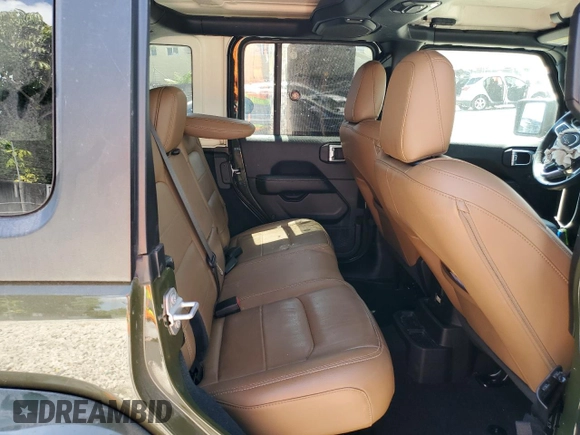 2022 Jeep Wrangler Unlimited Sahara with VIN 1C4HJXEN3NW242458, listed as a Copart auction lot 48148815 with 26,154 mi miles and Salvage Title. Bid and sale history available at DreamBid. Image 10.