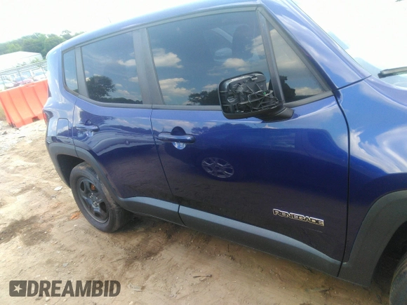 2018 Jeep Renegade Sport with VIN ZACCJBABXJPH94359, listed as a IAAI auction lot 42573664 with 140,985 mi miles and . Bid and sale history available at DreamBid. Image 13.