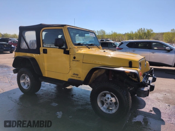 2004 Jeep Wrangler Sport z VIN 1J4FA49S64P751615, wystawiony jako Copart lot #55810895 z przebiegiem 128 165 mil mil oraz Szkoda całkowita • Salvage title. Historia ofert i sprzedaży dostępna na DreamBid. Obrazek 4.