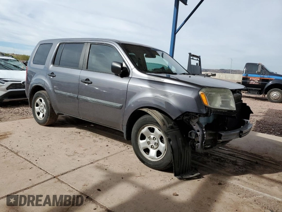 2015 Honda Pilot LX with VIN 5FNYF3H28FB021648, listed as a Copart auction lot 49292675 with 118,841 mi miles and Salvage Title. Bid and sale history available at carsss.com. Image 4.