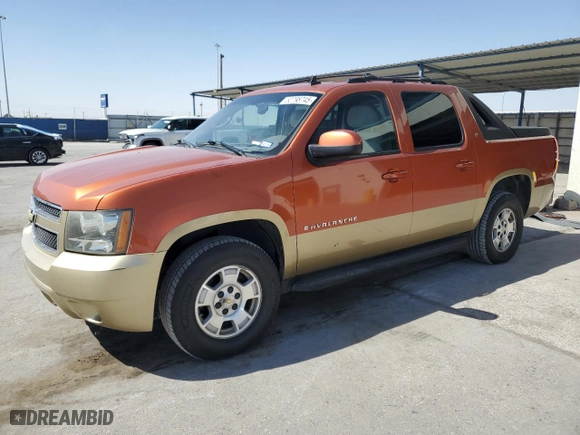 2007 Chevrolet Avalanche LS with VIN 3GNEC12087G155523, listed as a Copart auction lot 52798745 with 198,592 mi miles and Salvage Title. Bid and sale history available at carsss.com. Image 1.