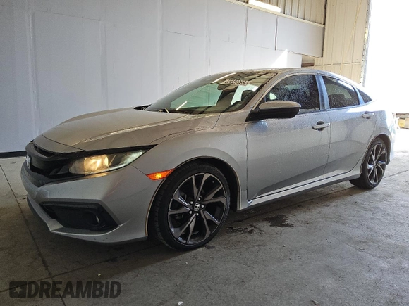 2020 Honda Civic Sedan Sport with VIN 2HGFC2F83LH562695, listed as a Copart auction lot 44449735 with 230,084 mi miles and Clean Title. Bid and sale history available at carsss.com. Image 1.