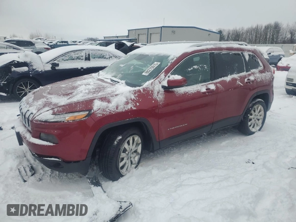 2017 Jeep Cherokee Limited with VIN 1C4PJLDS0HW578049, listed as a Copart auction lot 88270615 with 89,625 mi miles and Clean Title. Bid and sale history available at carsss.com. Image 1.