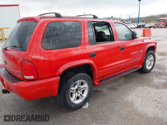 2000 Dodge Durango with VIN 1B4HS28Z4YF259625, listed as a IAAI auction lot 41943023 with 265,275 mi miles and . Bid and sale history available at DreamBid. Image 4.