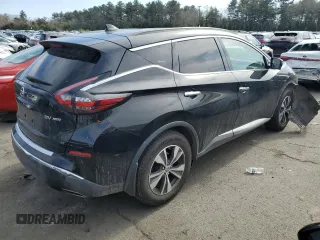 2019 Nissan Murano SL with VIN 5N1AZ2MS5KN113767, listed as a Copart auction lot 46121245 with 73,559 mi miles and Salvage Title. Bid and sale history available at DreamBid. Image 3.