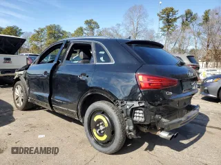 2017 Audi Q3 Premium Plus with VIN WA1HCCFS2HR017114, listed as a Copart auction lot 42201735 with 73,002 mi miles and Salvage title. Bid and sale history available at DreamBid. Image 2.