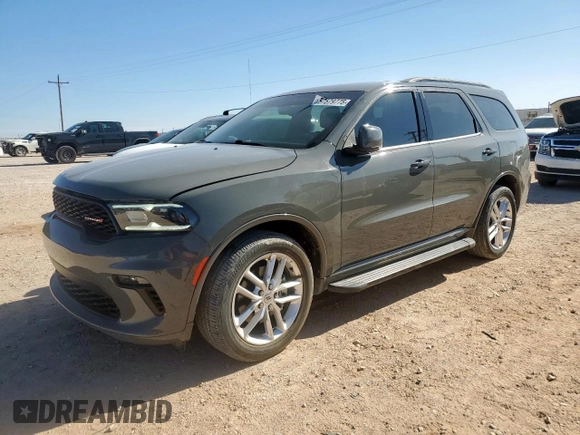 2021 Dodge Durango GT Plus with VIN 1C4RDJDG0MC786539, listed as a Copart auction lot 57579775 with 30,048 mi miles and Clean title. Bid and sale history available at DreamBid. Image 1.