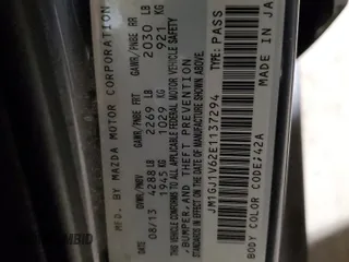 2014 Mazda Mazda6 i Touring with VIN JM1GJ1V62E1137294, listed as a Copart auction lot 83435714 with 166,354 mi miles and Salvage Title. Bid and sale history available at carsss.com. Image 14.