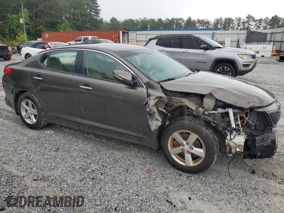 2015 Kia Optima LX with VIN 5XXGM4A70FG361516, listed as a Copart auction lot 58565875 with 108,041 mi miles and Salvage title. Bid and sale history available at DreamBid. Image 4.