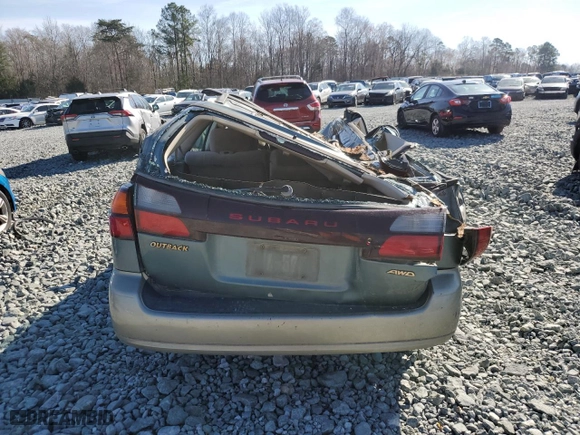 2002 Subaru Legacy Wagon Outback w/RB Equip with VIN 4S3BH665126657591, listed as a Copart auction lot 46326465 with 0 mi miles and Salvage Title. Bid and sale history available at carsss.com. Image 6.