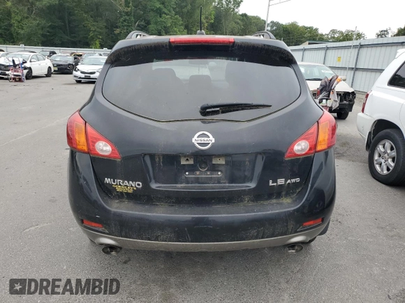 2009 Nissan Murano LE with VIN JN8AZ18W09W100333, listed as a Copart auction lot 65238203 with 0 mi miles and Clean Title. Bid and sale history available at carsss.com. Image 6.