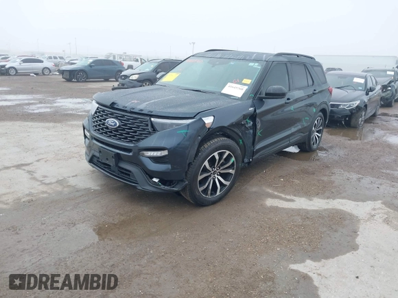2022 Ford Explorer ST-Line with VIN 1FMSK7KH3NGA86476, listed as a IAAI auction lot 41645760 with 59,909 mi miles. Bid and sale history available at carsss.com. Image 17.