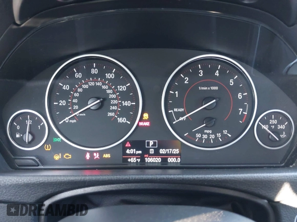2015 BMW 3 Series 335i z VIN WBA3A9G51FNT09260, wystawiony jako IAAI lot #41603526 z przebiegiem 106 020 mil mil oraz . Historia ofert i sprzedaży dostępna na DreamBid. Obrazek 7.