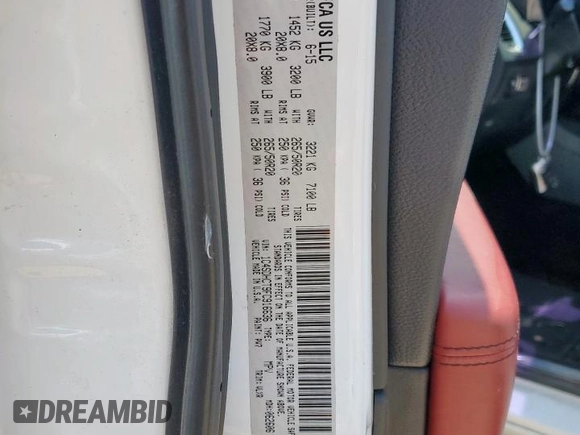 2015 Dodge Durango R/T with VIN 1C4SDHCT9FC916636, listed as a Copart auction lot 61754135 with 201,678 mi miles and Salvage title. Bid and sale history available at DreamBid. Image 13.