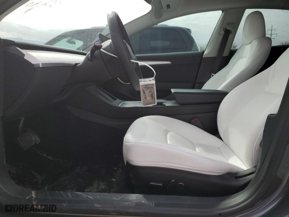 2023 Tesla Model 3 with VIN 5YJ3E1EA4PF686769, listed as a Copart auction lot 45866915 with 17,602 mi miles and Salvage Title. Bid and sale history available at carsss.com. Image 7.