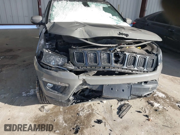 2021 Jeep Compass Sport with VIN 3C4NJDAB2MT591242, listed as a IAAI auction lot 41397874 with 64,653 mi miles and . Bid and sale history available at DreamBid. Image 6.