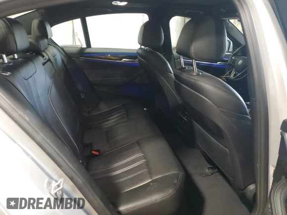 2019 BMW 5 Series 530e xDrive with VIN WBAJB1C56KB376153, listed as a Copart auction lot 58242585 with 67,638 mi miles and Salvage title. Bid and sale history available at DreamBid. Image 10.