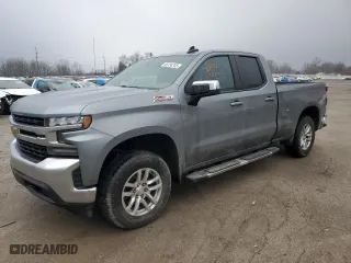 2019 Chevrolet Silverado 1500 LT with VIN 1GCRYDEDXKZ375525, listed as a Copart auction lot 46784745 with 0 mi miles and Salvage Title. Bid and sale history available at carsss.com. Image 1.
