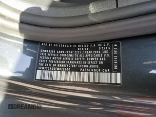2015 Volkswagen GTI S с VIN 3VWTT7AU2FM072500, выставлен на аукционе Copart как лот 45413725 с пробегом 83 606 миль миль и Чистый • Clean title. История ставок и продаж доступна на DreamBid. Изображение 12.