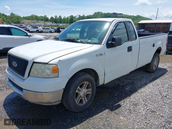 2005 Ford F-150 XL with VIN 1FTRF12W25NA55492, listed as a IAAI auction lot 42146922 with 183,461 mi miles and . Bid and sale history available at DreamBid. Image 2.