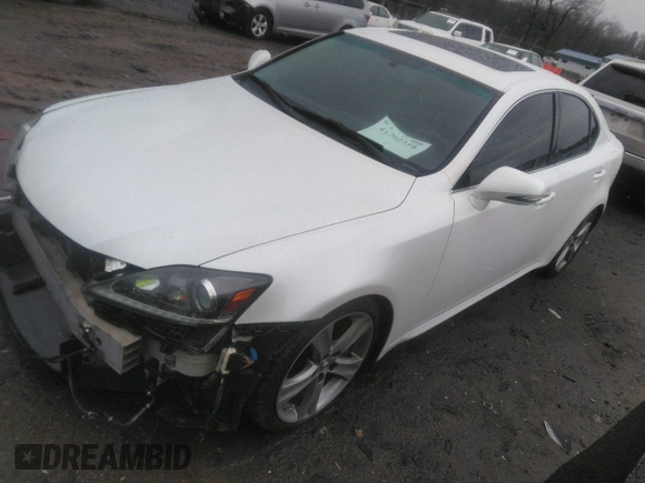 2013 Lexus IS with VIN JTHBE5C28D5031492, listed as a IAAI auction lot 41762318 with 162,321 mi miles. Bid and sale history available at carsss.com. Image 17.