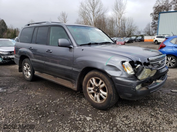 2004 Lexus LX 470 with VIN JTJHT00W443536417, listed as a Copart auction lot 88842505 with 215,692 mi miles and Salvage Title. Bid and sale history available at carsss.com. Image 4.