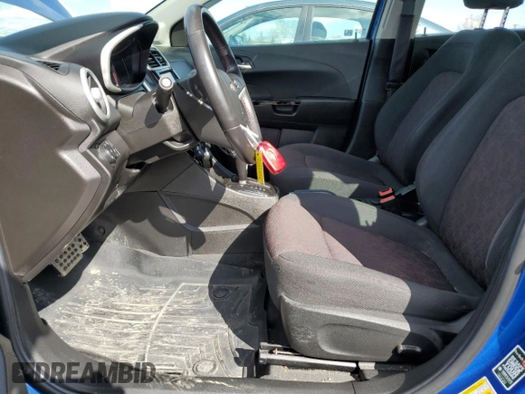 2017 Chevrolet Sonic LT with VIN 1G1JD6SBXH4153475, listed as a Copart auction lot 54544875 with 39,786 mi miles and Salvage Title. Bid and sale history available at carsss.com. Image 7.
