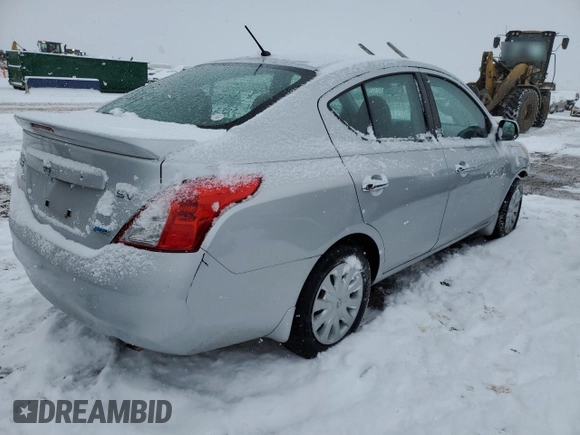 2013 Nissan Versa S with VIN 3N1CN7AP0DL895634, listed as a Copart auction lot 87633665 with 80,053 mi miles and Salvage title. Bid and sale history available at DreamBid. Image 3.