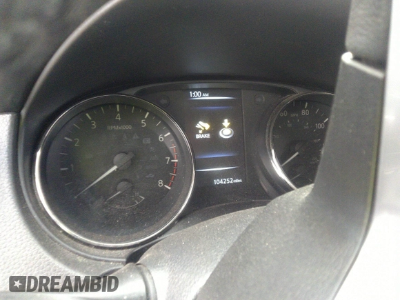 2017 Nissan Rogue SV with VIN JN8AT2MT5HW397231, listed as a IAAI auction lot 41420109 with 104,252 mi miles. Bid and sale history available at carsss.com. Image 7.