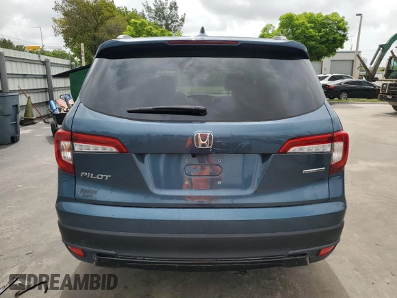 2022 Honda Pilot Special Edition with VIN 5FNYF5H26NB014305, listed as a Copart auction lot 59939325 with Not provided miles and Non repairable. Bid and sale history available at DreamBid. Image 6.