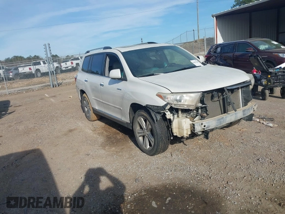 2012 Toyota Highlander Limited with VIN 5TDDK3EH0CS101438, listed as a IAAI auction lot 41893208 with 262,909 mi miles and . Bid and sale history available at DreamBid. Image 1.