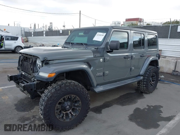 2020 Jeep Wrangler Unlimited Sahara с VIN 1C4HJXEN8LW203975, выставлен на аукционе IAAI как лот 42109259 с пробегом 51 799 миль миль и . История ставок и продаж доступна на DreamBid. Изображение 2.