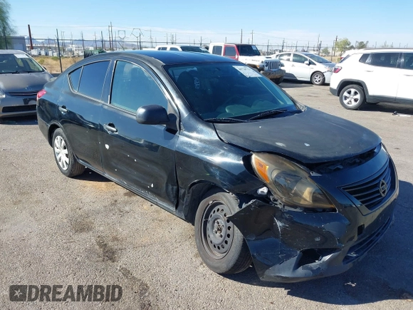 2014 Nissan Versa SV with VIN 3N1CN7AP6EL843720, listed as a IAAI auction lot 40728721 with 120,751 mi miles and . Bid and sale history available at carsss.com. Image 1.