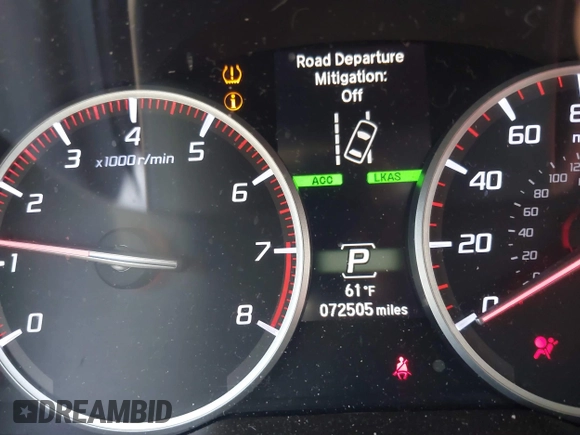 2019 Acura ILX w/Premium/A-Spec Pkg with VIN 19UDE2F87KA003908, listed as a IAAI auction lot 41673179 with 72,505 mi miles. Bid and sale history available at carsss.com. Image 15.