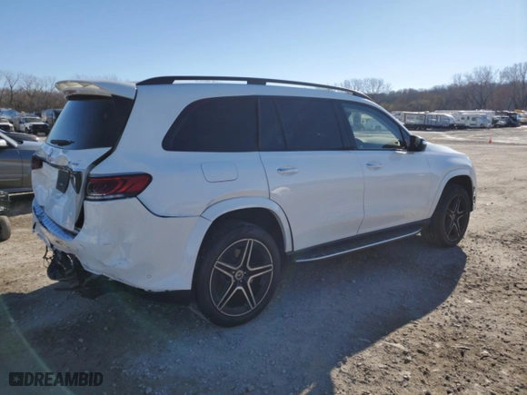 2023 Mercedes-Benz GLS with VIN 4JGFF8GE2PB020365, listed as a Copart auction lot 83369994 with 12,872 mi miles and Salvage Title. Bid and sale history available at carsss.com. Image 3.