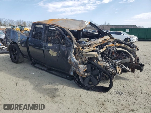 2018 Ram 1500 Express with VIN 1C6RR7FG0JS247168, listed as a Copart auction lot 44564565 with 0 mi miles and Salvage Title. Bid and sale history available at carsss.com. Image 4.