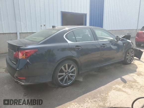 2015 Lexus GS 350 with VIN JTHCE1BL1FA003700, listed as a Copart auction lot 59320905 with 166,605 mi miles and Salvage title. Bid and sale history available at DreamBid. Image 3.
