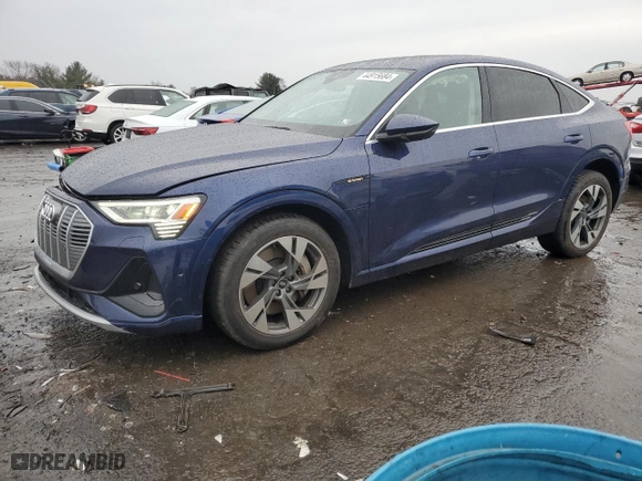 2021 Audi e-tron Sportback Prestige with VIN WA13AAGE2MB020112, listed as a Copart auction lot 44915684 with 35,147 mi miles. Bid and sale history available at carsss.com. Image 1.